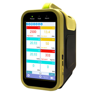 Portable Multi Gas Detector with 14 Gases Detection, 5200mAh Battery, and Modular Design for Industrial Safety