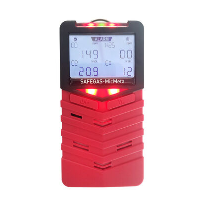 IECEx ATEX Certified Portable Multi Gas Detector with Bluetooth Transmission and 100,000 Data Records
