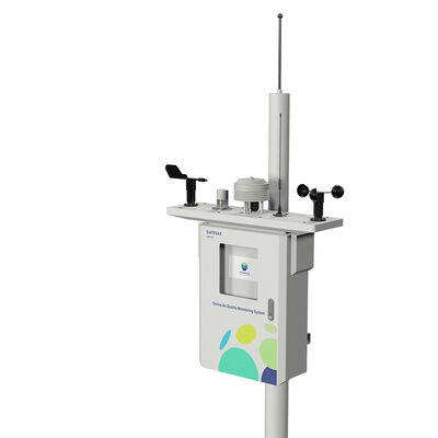 AQD5000 Ambient Air Quality Station with ppb Gas Detection, PM2.5/PM10 Measurement, and Weather Data Collection