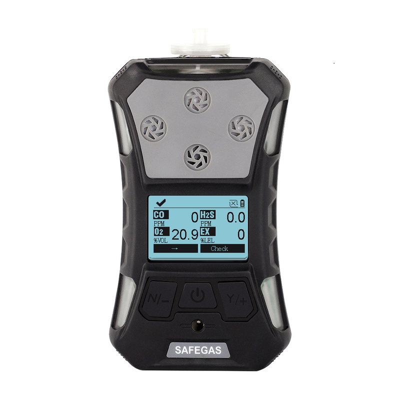 CO H2S NH3 Portable Toxic Gas Detector High Grade Protection With Data Logging Function