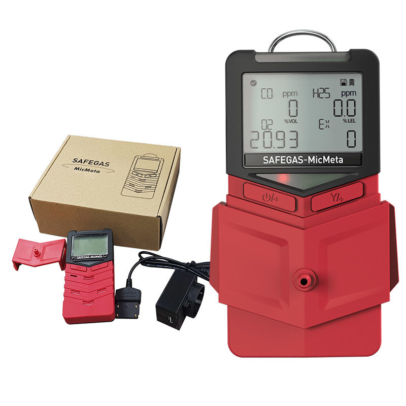 Compact MicMeta Multi Gas Detector with ID-Password Protection for Confined-Space Entry Inspection