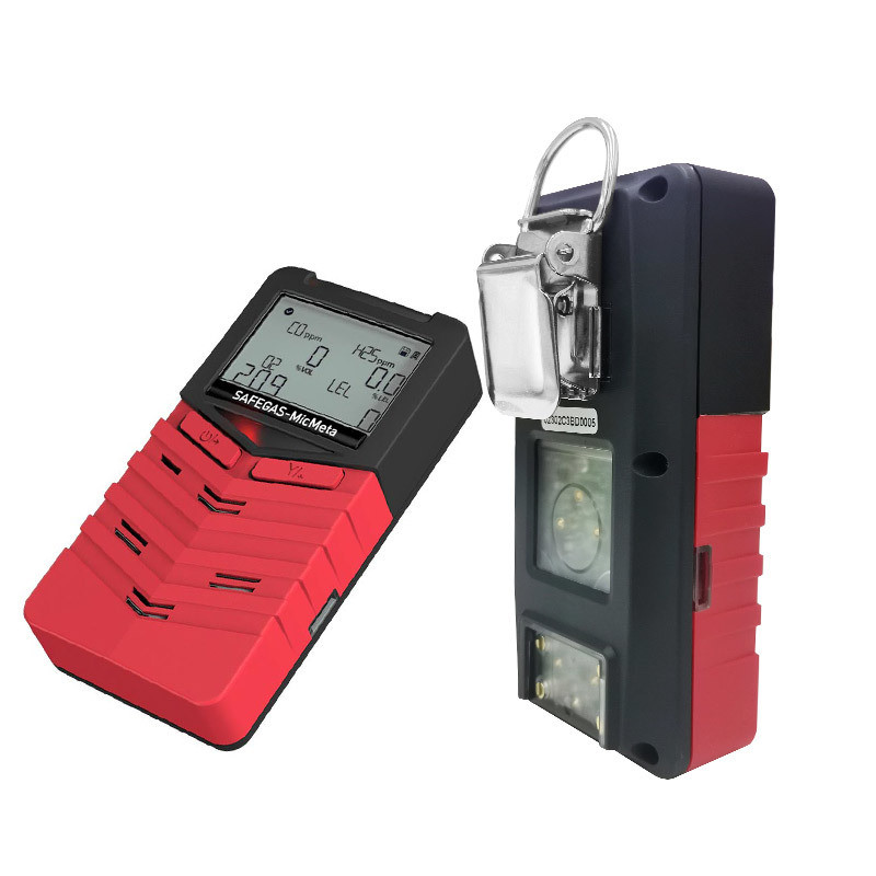 Wearable Diffusion Multi Gas Monitor with IP66/IP68 Waterproof 24h Battery and Man Down Alarm